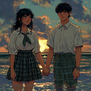 九一完结漫画《星河不及你》封面，青春恋爱完结番